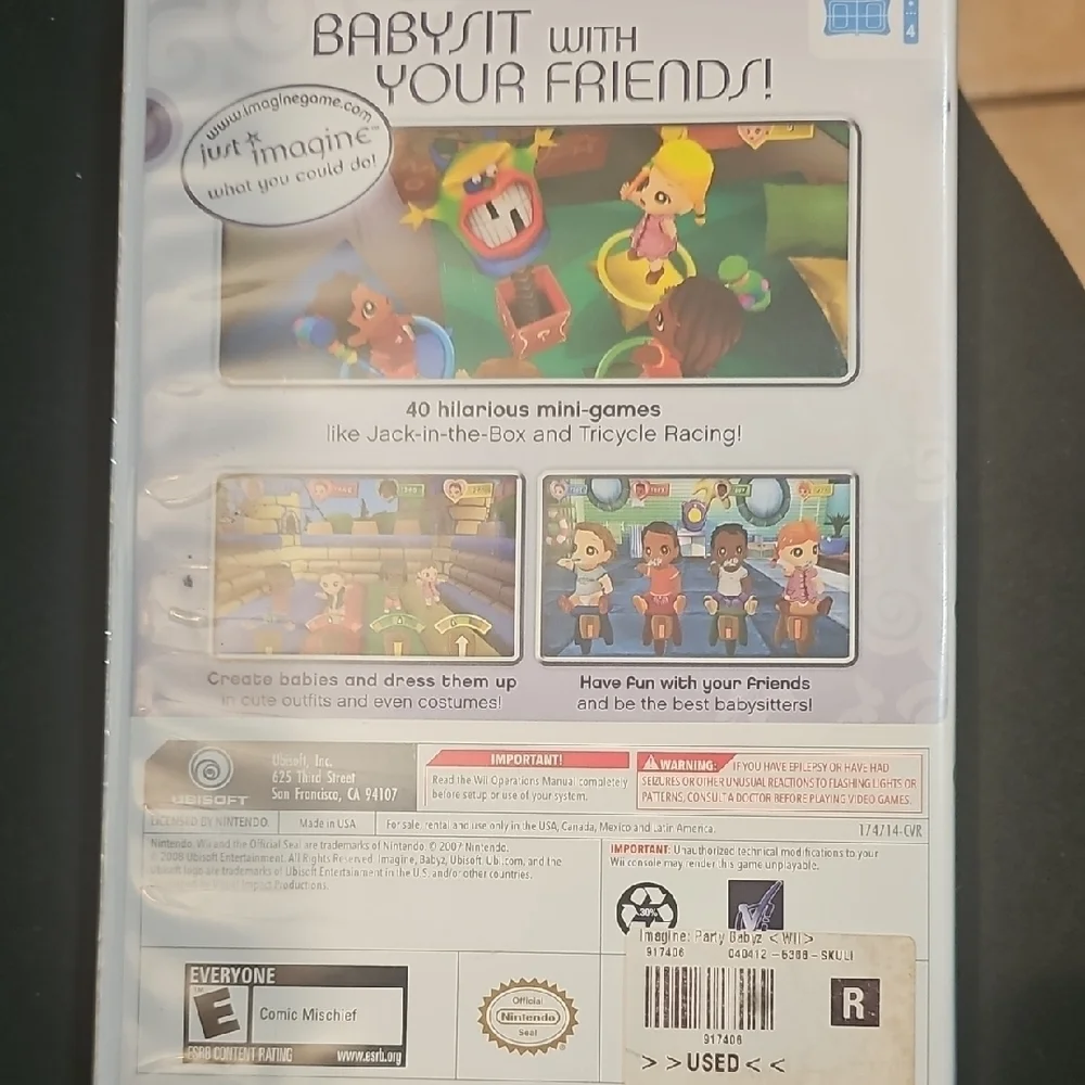Ubisoft Imagine Party Babyz Wii Game